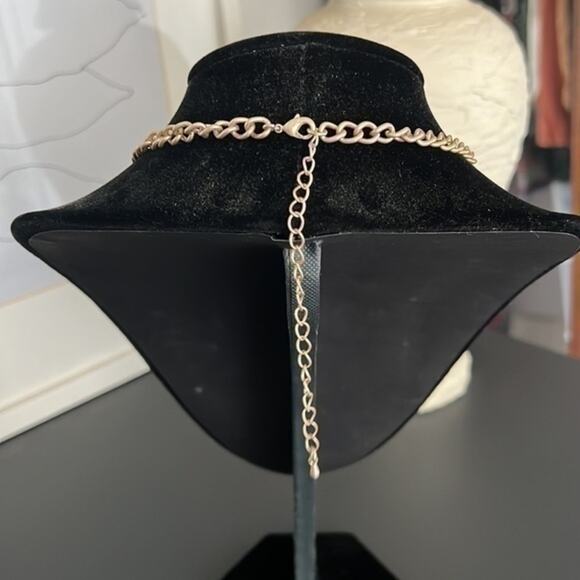 Mixed Metal Multi Layer Necklace - Picture 4 of 5